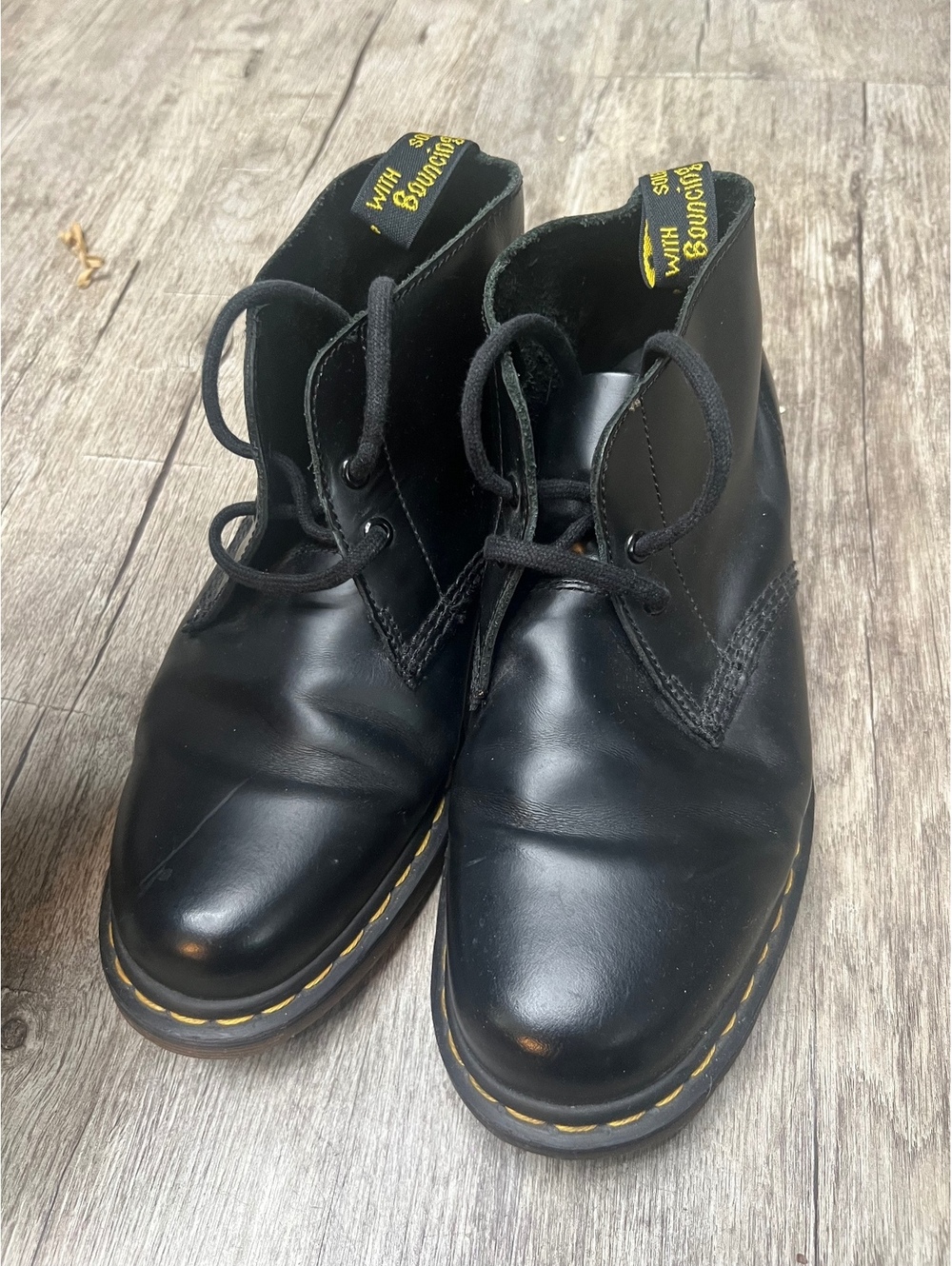 Dr. Martens Manton desert boy/chukka us 11 black leather ankle boots